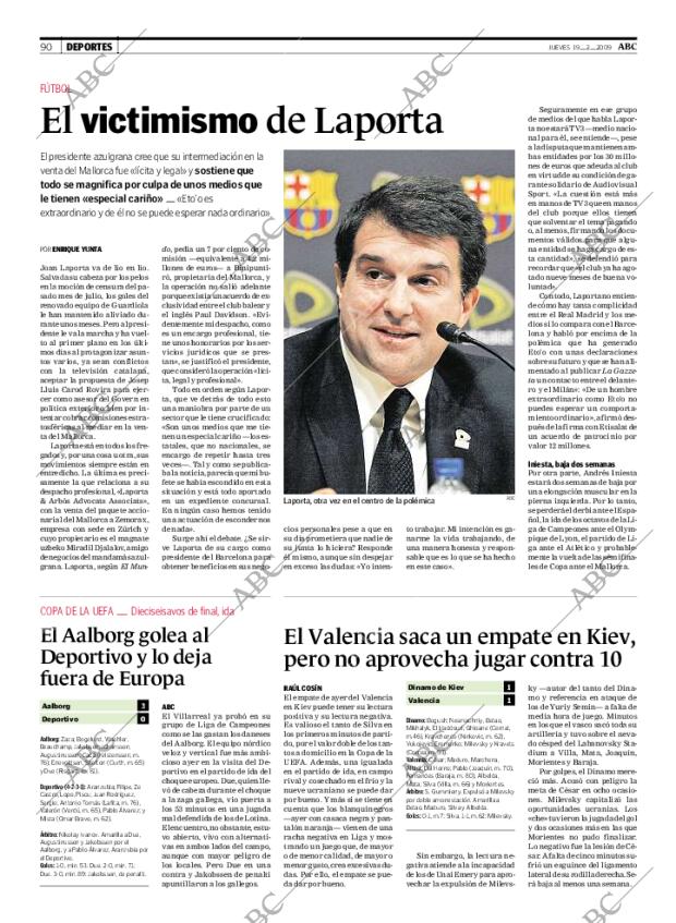 ABC MADRID 19-02-2009 página 90