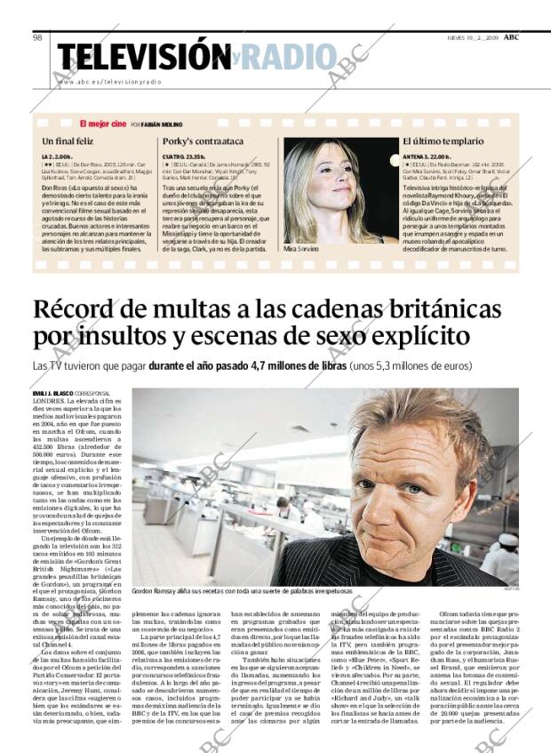 ABC MADRID 19-02-2009 página 98