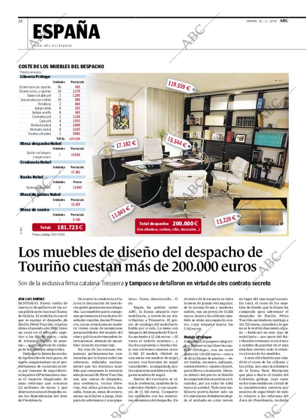 ABC MADRID 20-02-2009 página 14