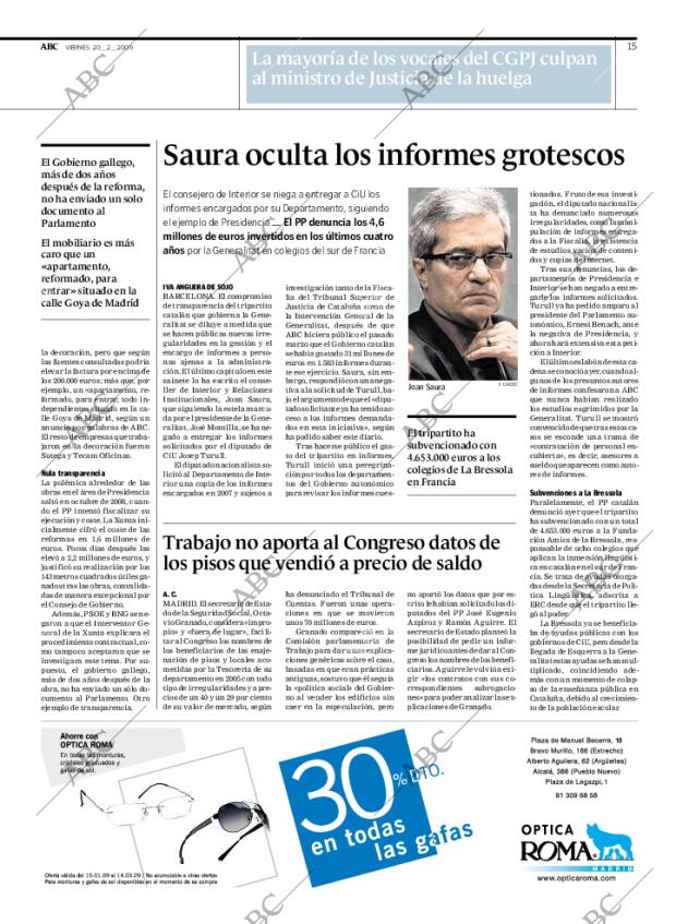ABC MADRID 20-02-2009 página 15