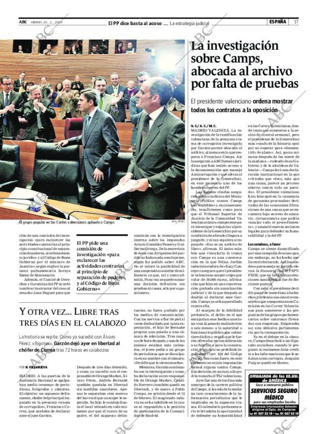 ABC MADRID 20-02-2009 página 17