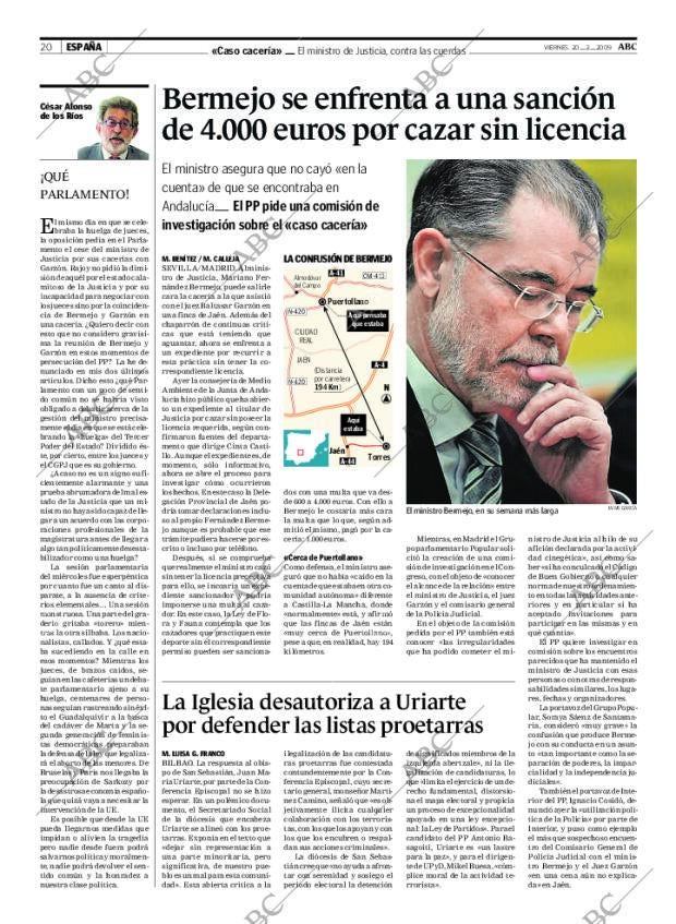 ABC MADRID 20-02-2009 página 20
