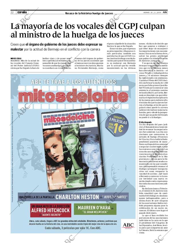 ABC MADRID 20-02-2009 página 22