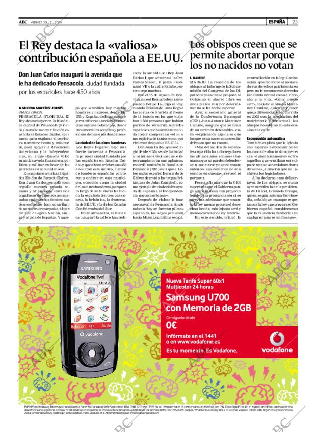 ABC MADRID 20-02-2009 página 23