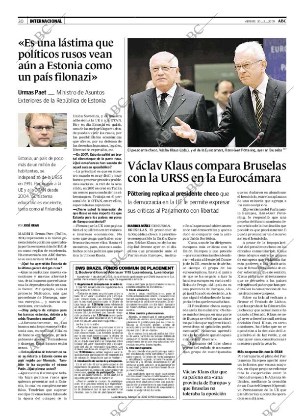 ABC MADRID 20-02-2009 página 30