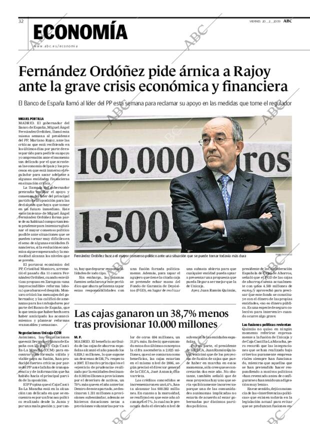 ABC MADRID 20-02-2009 página 32