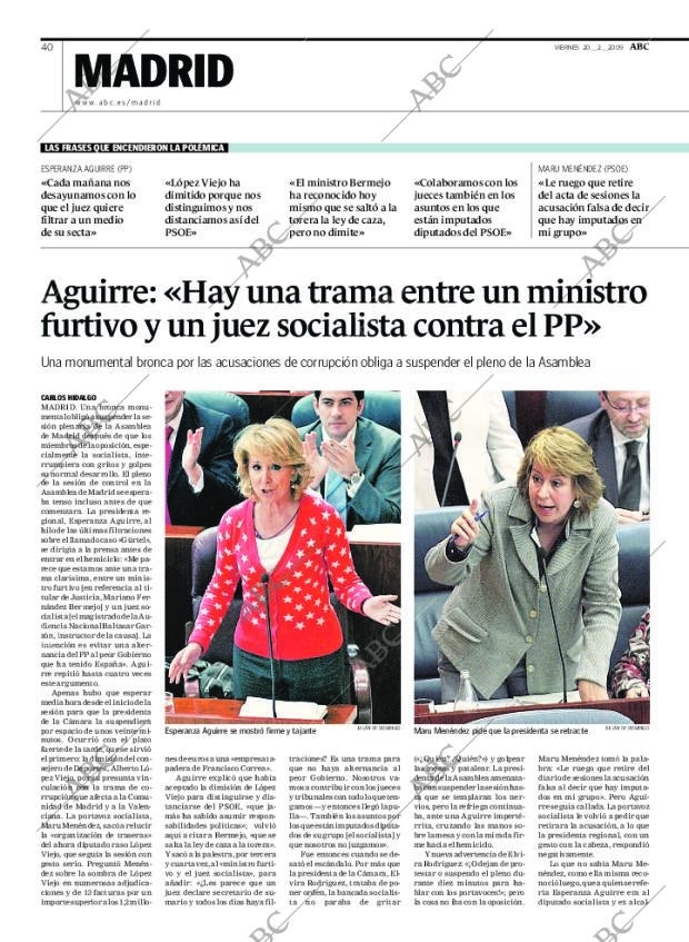 ABC MADRID 20-02-2009 página 40