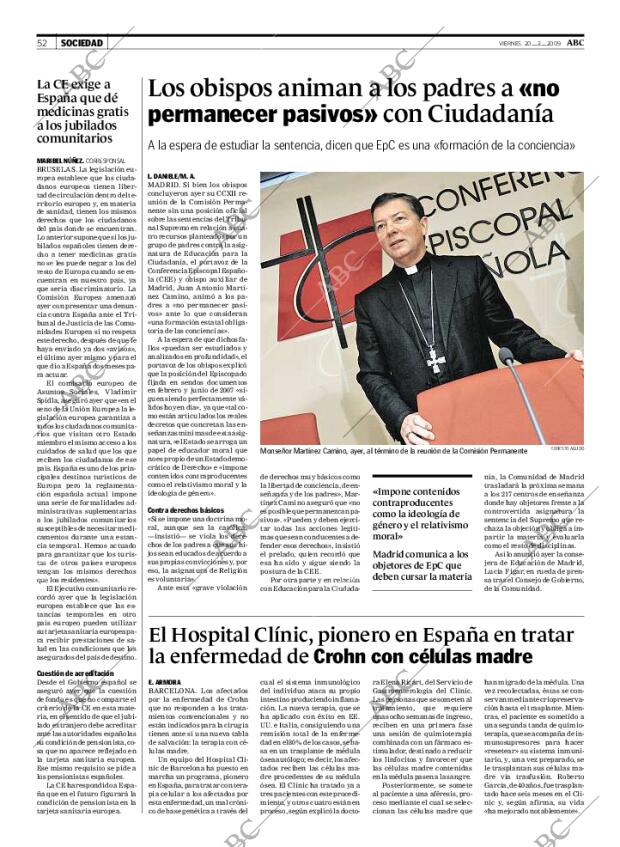 ABC MADRID 20-02-2009 página 52