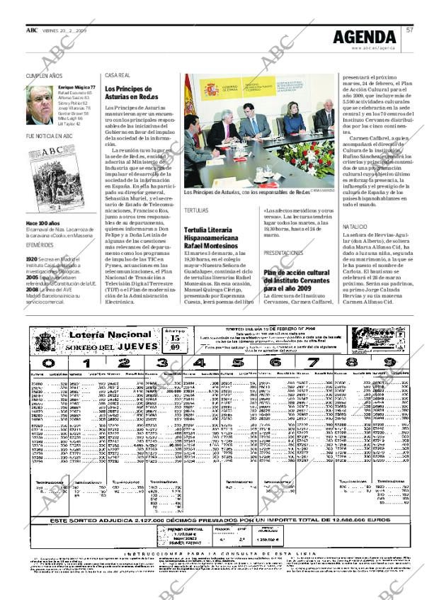 ABC MADRID 20-02-2009 página 57
