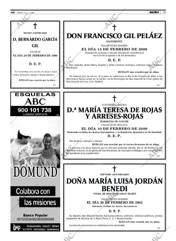 ABC MADRID 20-02-2009 página 59