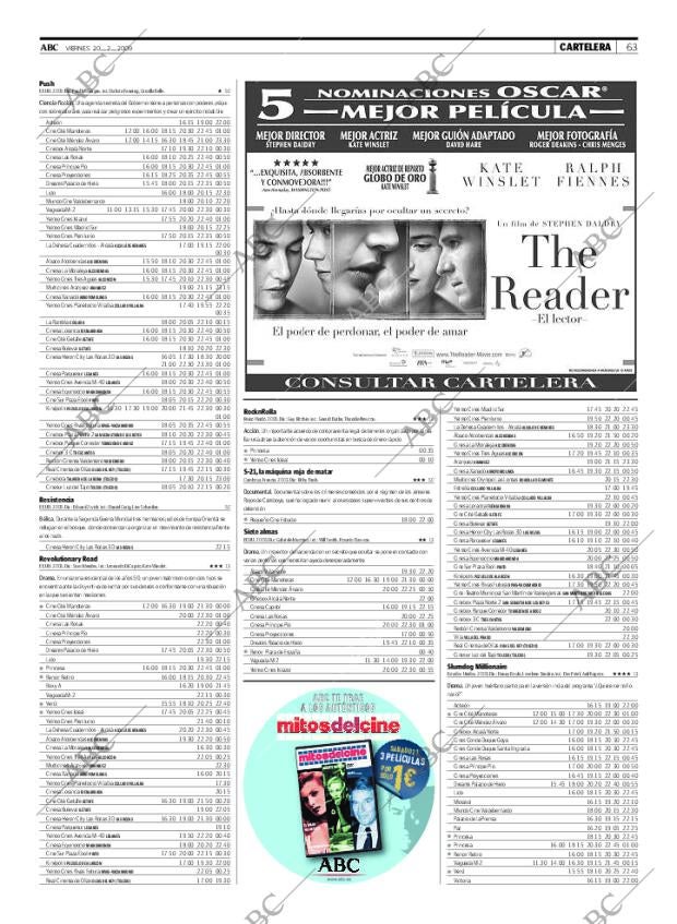 ABC MADRID 20-02-2009 página 63