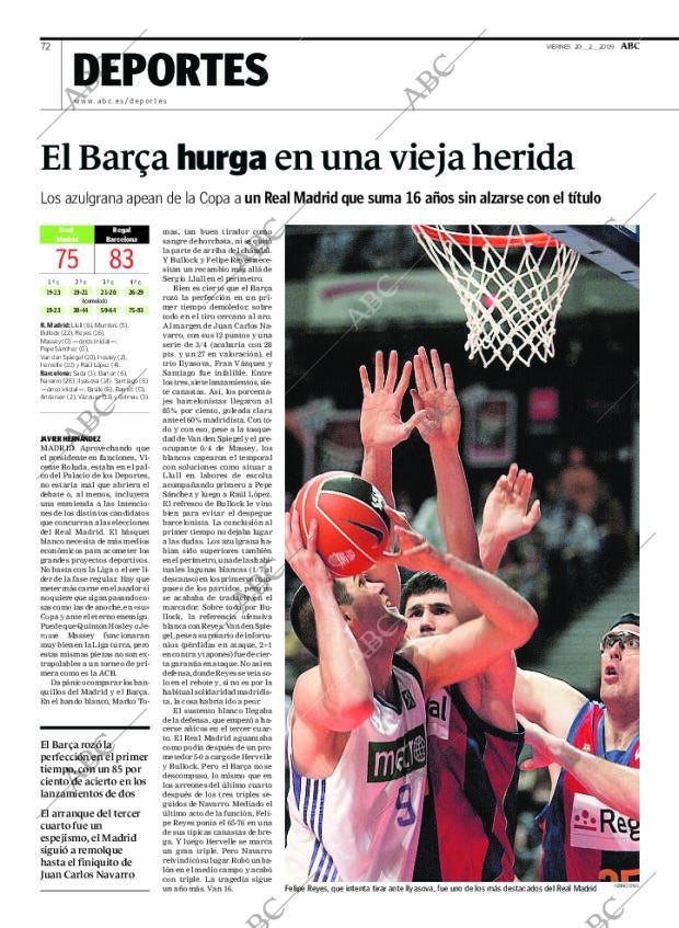 ABC MADRID 20-02-2009 página 72