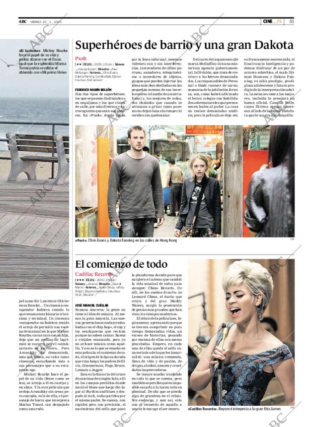 ABC MADRID 20-02-2009 página 81