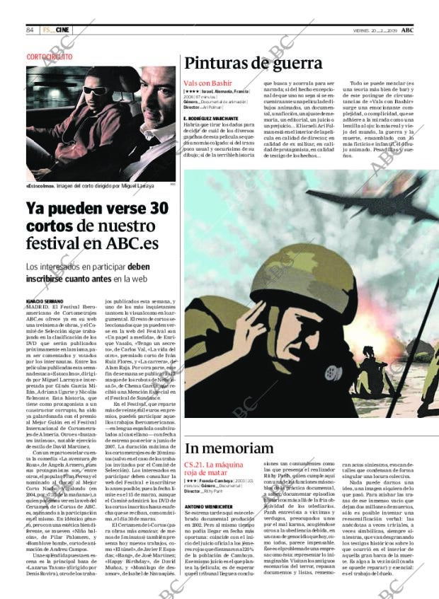 ABC MADRID 20-02-2009 página 84