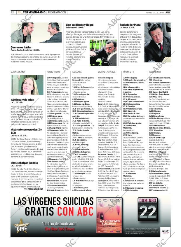 ABC MADRID 20-02-2009 página 92