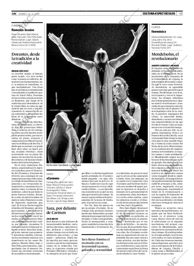ABC MADRID 22-02-2009 página 65