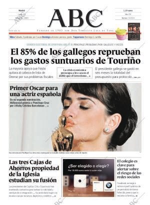ABC MADRID 23-02-2009 página 1