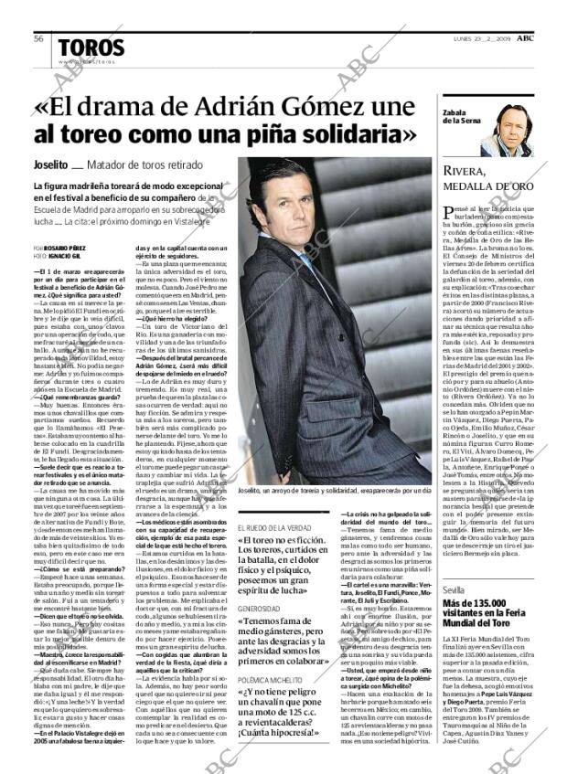 ABC MADRID 23-02-2009 página 56