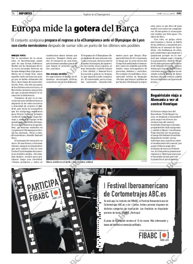 ABC MADRID 23-02-2009 página 76