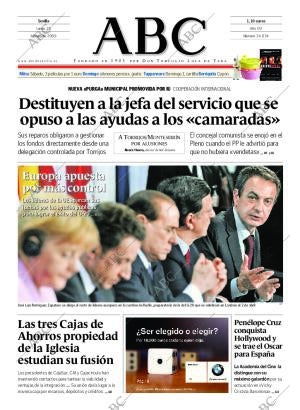 ABC SEVILLA 23-02-2009 página 1