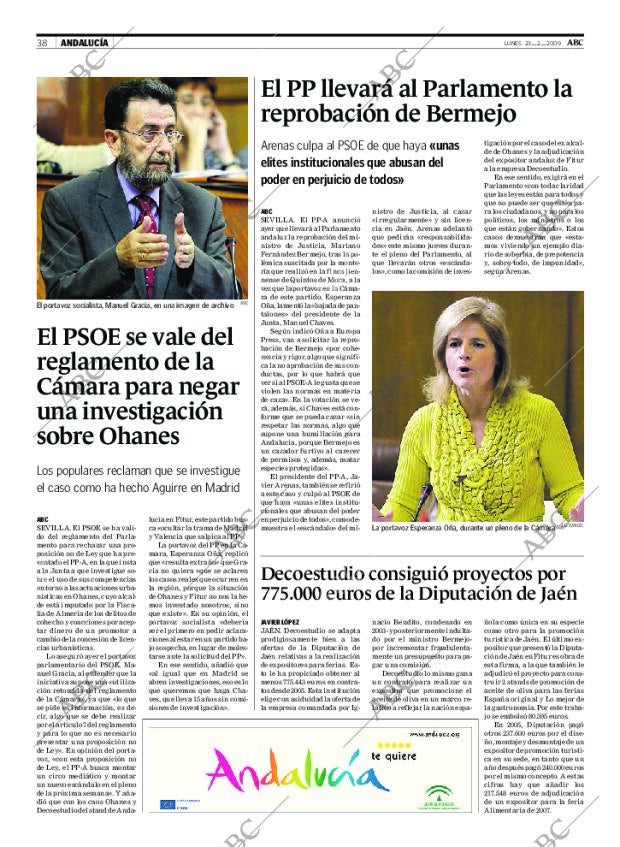 ABC SEVILLA 23-02-2009 página 38