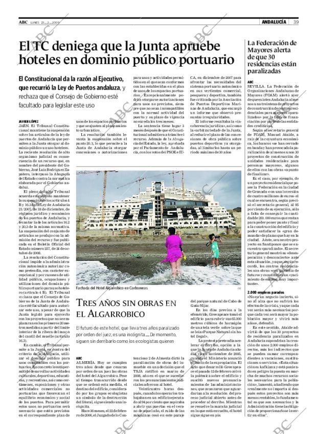 ABC SEVILLA 23-02-2009 página 39