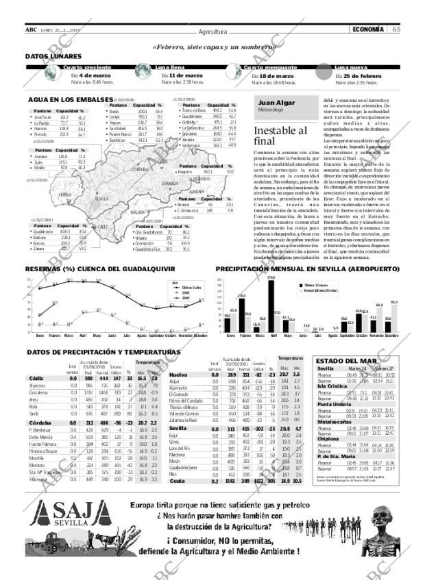ABC SEVILLA 23-02-2009 página 65