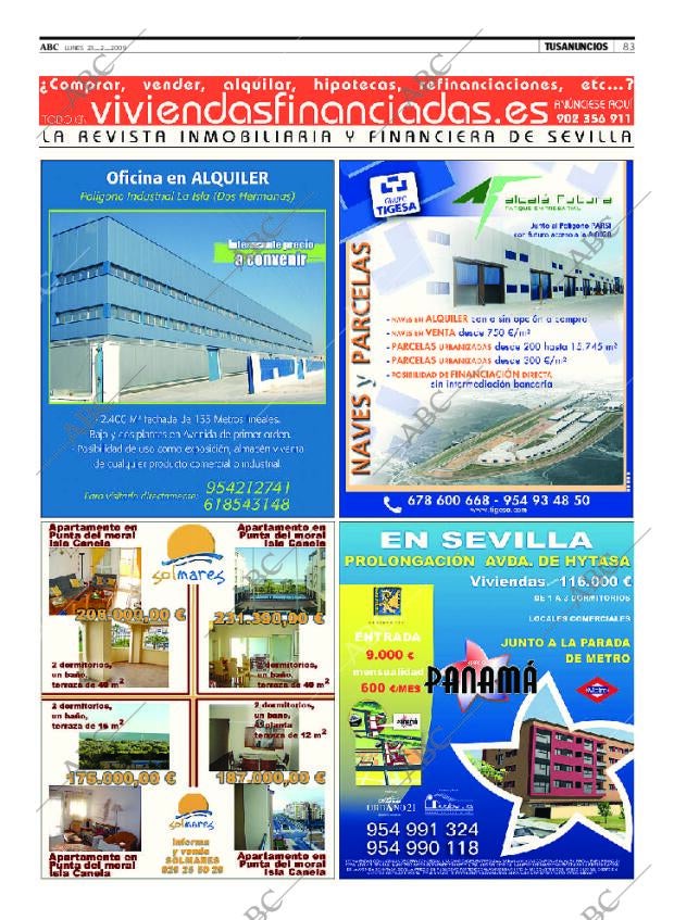 ABC SEVILLA 23-02-2009 página 83