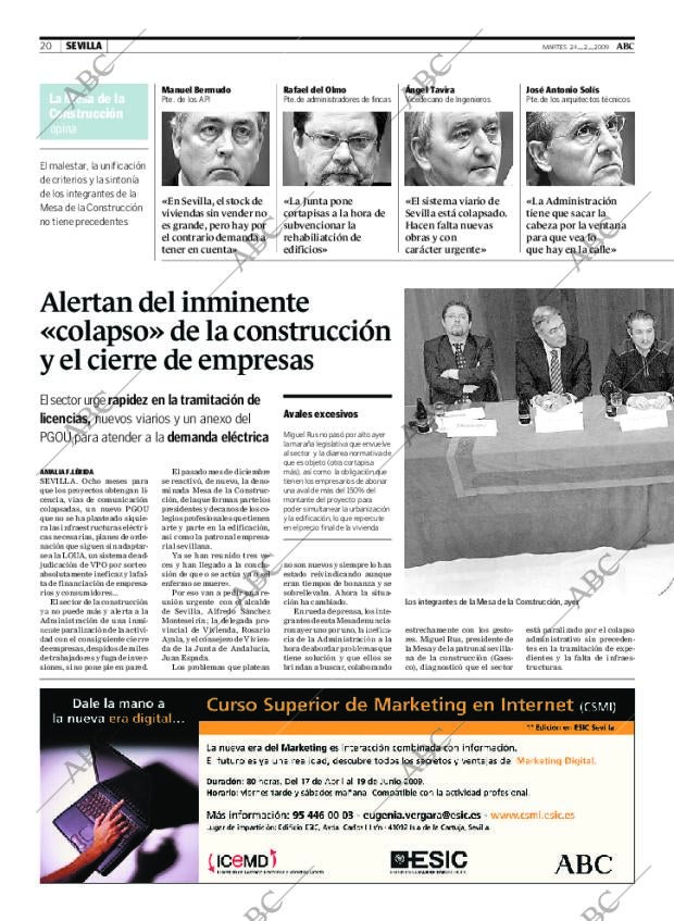 ABC SEVILLA 24-02-2009 página 20