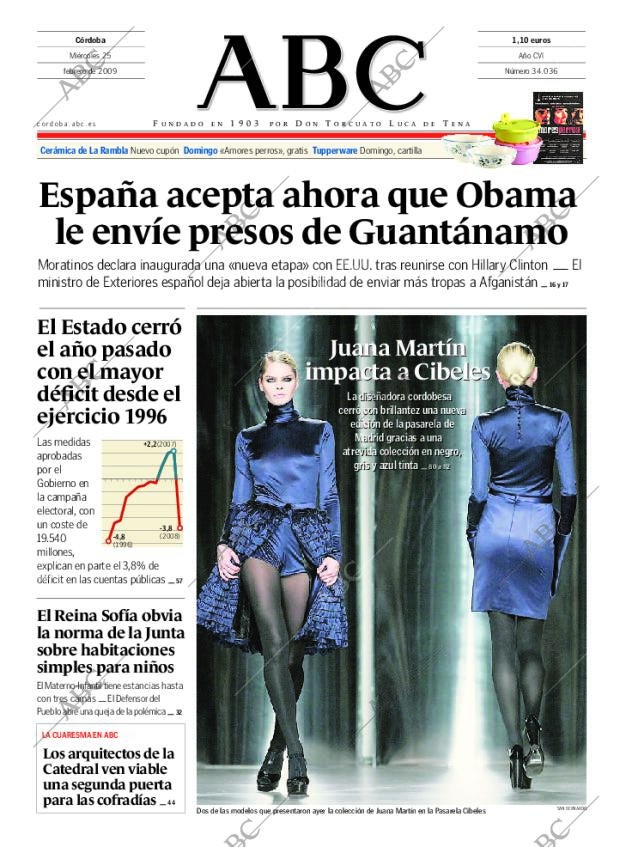 ABC CORDOBA 25-02-2009 página 1