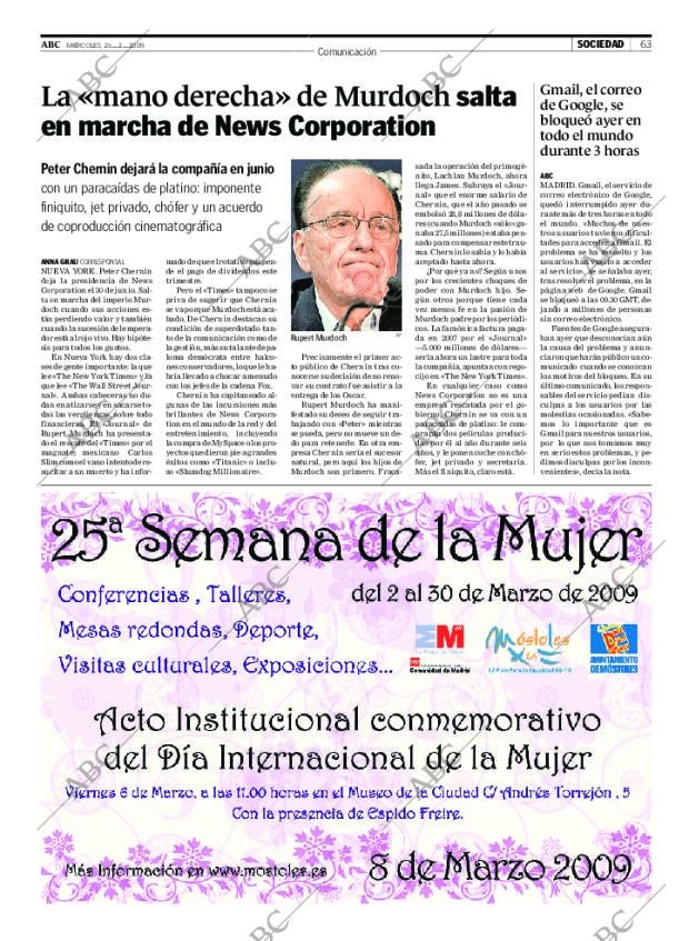 ABC CORDOBA 25-02-2009 página 63