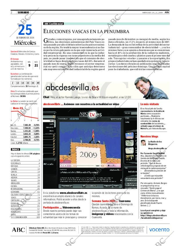 ABC SEVILLA 25-02-2009 página 2