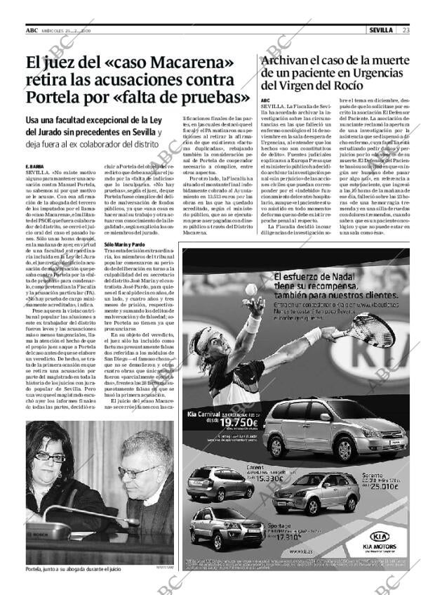 ABC SEVILLA 25-02-2009 página 23