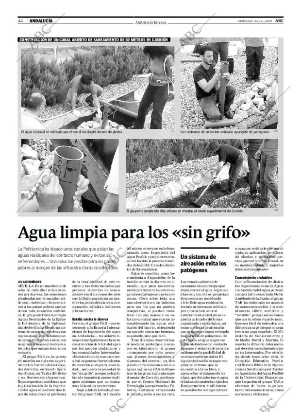 ABC SEVILLA 25-02-2009 página 44