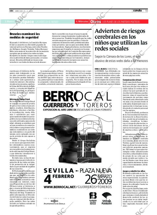 ABC SEVILLA 25-02-2009 página 55