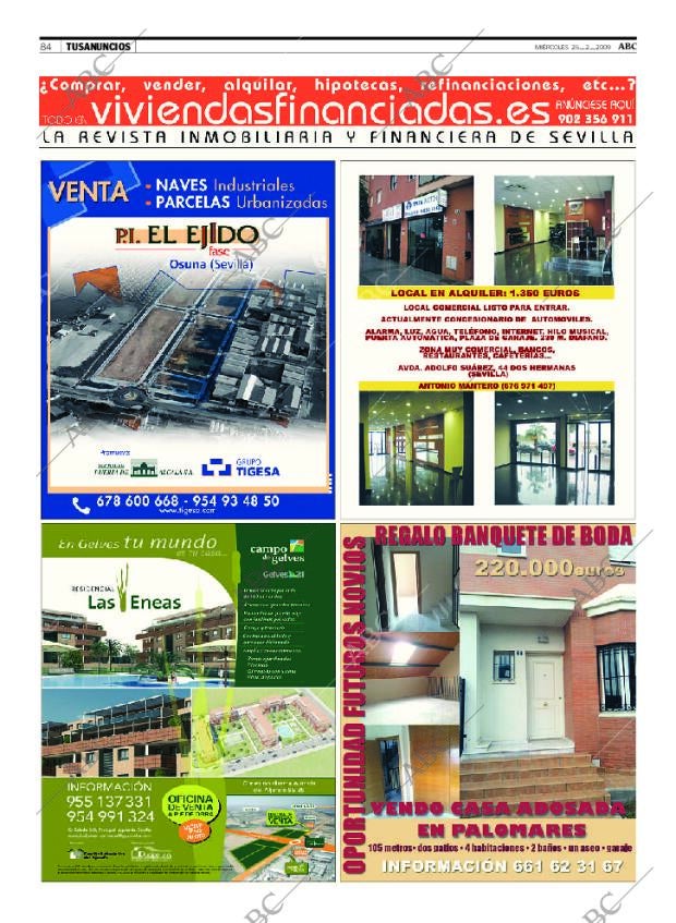 ABC SEVILLA 25-02-2009 página 84
