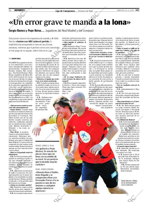 ABC SEVILLA 25-02-2009 página 92