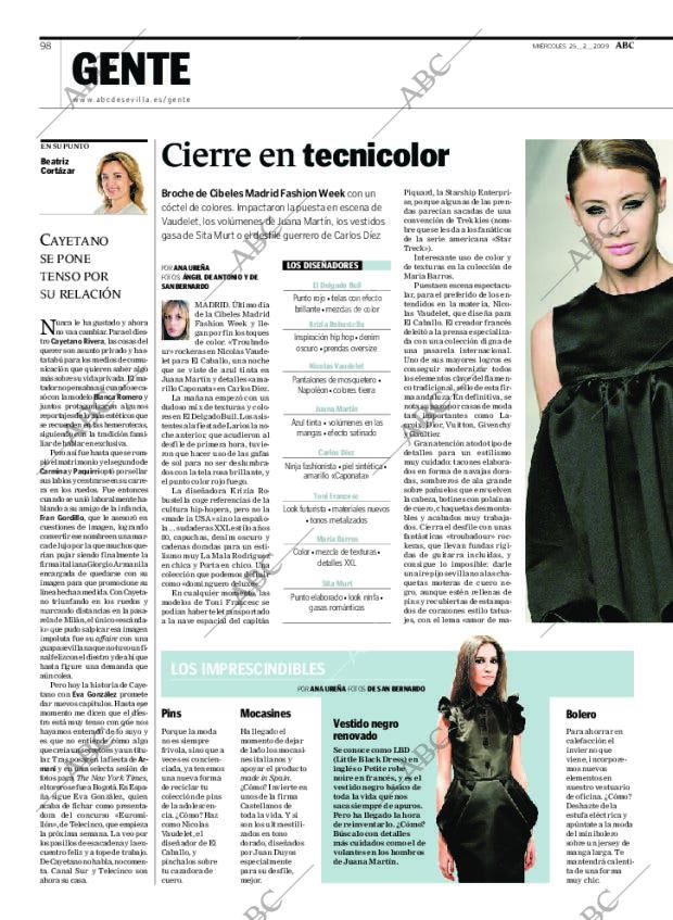 ABC SEVILLA 25-02-2009 página 98