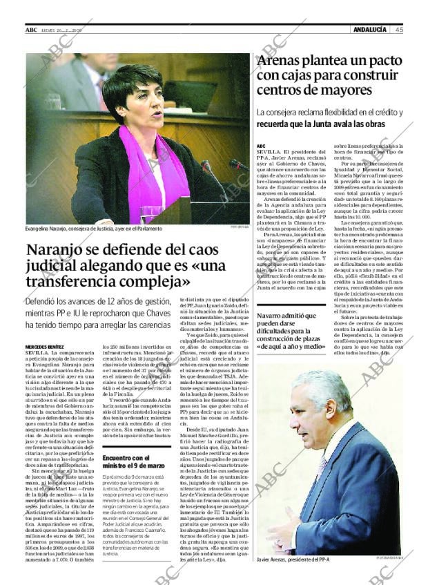 ABC SEVILLA 26-02-2009 página 45