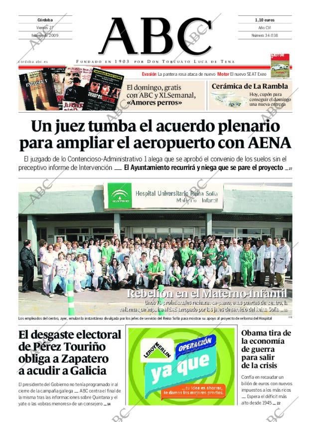 ABC CORDOBA 27-02-2009 página 1