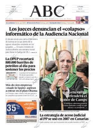 ABC MADRID 16-03-2009 página 1