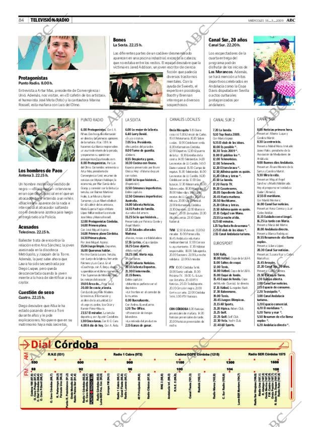 ABC CORDOBA 18-03-2009 página 84