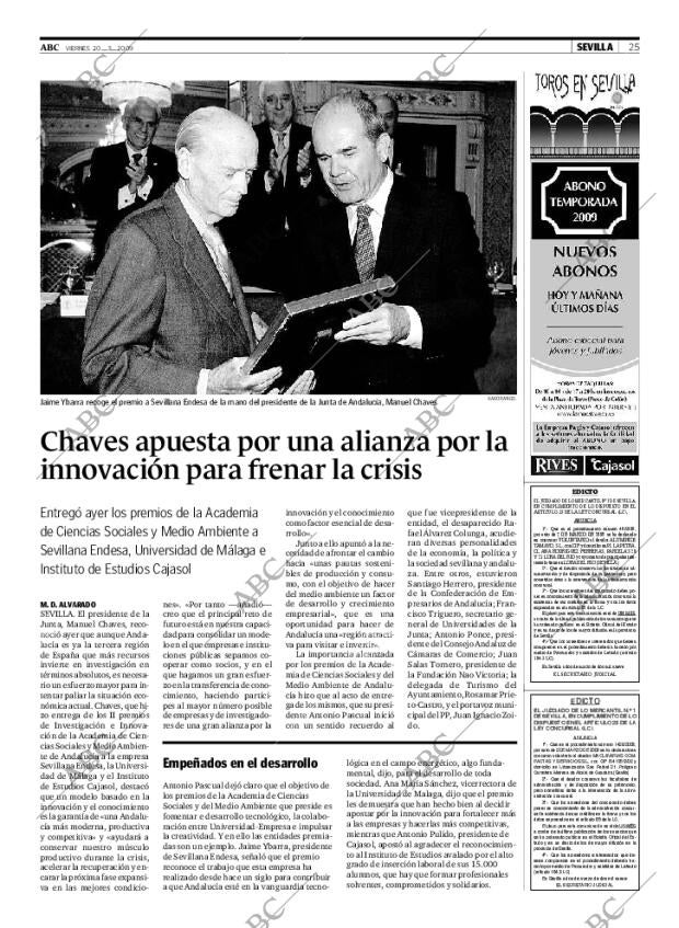 ABC SEVILLA 20-03-2009 página 25