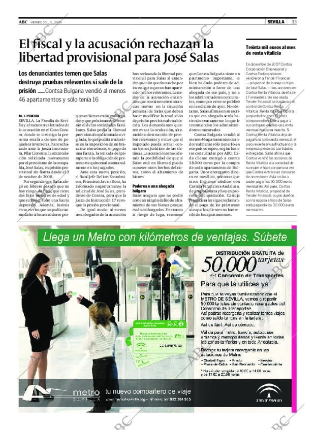 ABC SEVILLA 20-03-2009 página 33