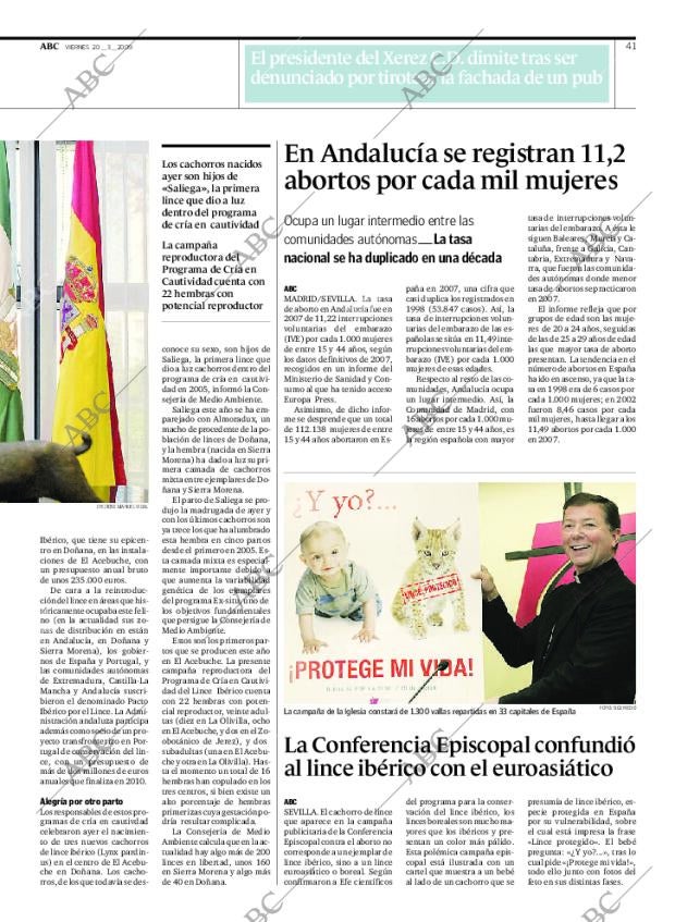 ABC SEVILLA 20-03-2009 página 41