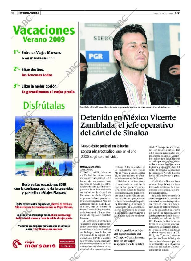 ABC SEVILLA 20-03-2009 página 58