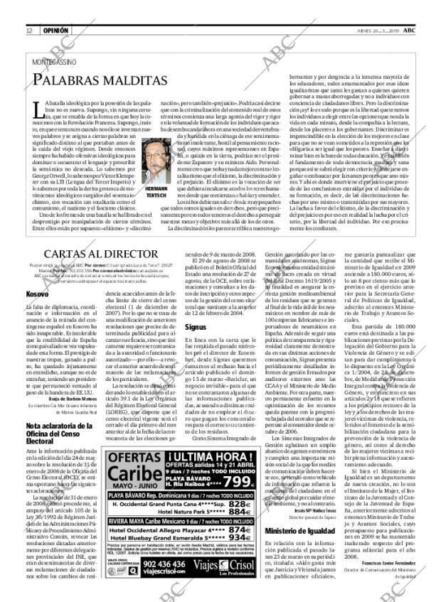 ABC MADRID 26-03-2009 página 12