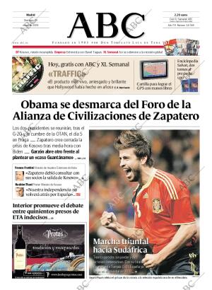 ABC MADRID 29-03-2009 página 1