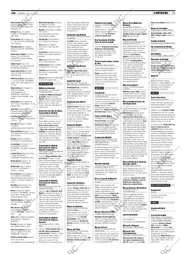 ABC MADRID 29-03-2009 página 85
