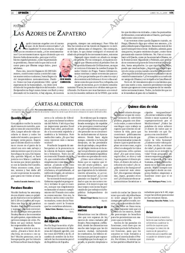 ABC SEVILLA 30-03-2009 página 14